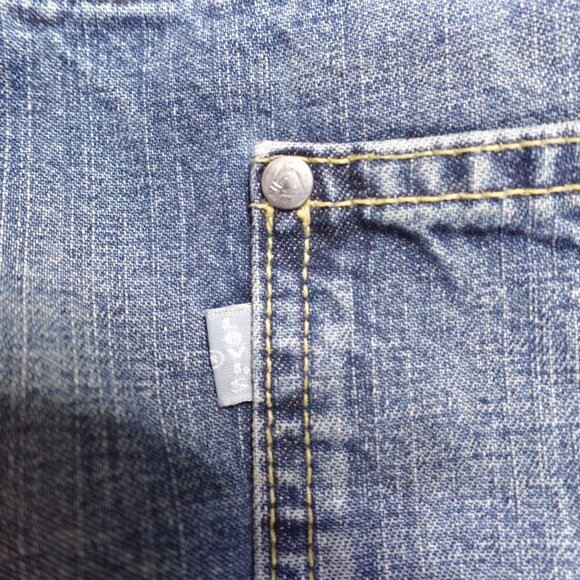 Levi's SIlvertab Carpenter Jeans 38 x 31 Blue Vintage Y2K 2003 Baggy Wide Leg - Picture 3 of 14